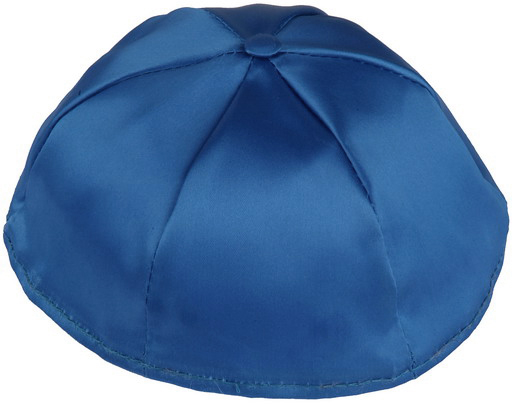 Royal Blue Satin Kippah